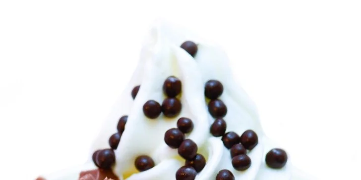 Mrazený jogurt alebo wafle s mrazeným jogurtom