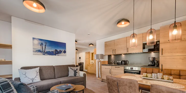 Rakúske Alpy v modernom apartmáne s kuchynkou a turistická karta plná zliav
