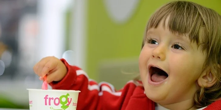 Domáce wafle s mrazeným jogurtom