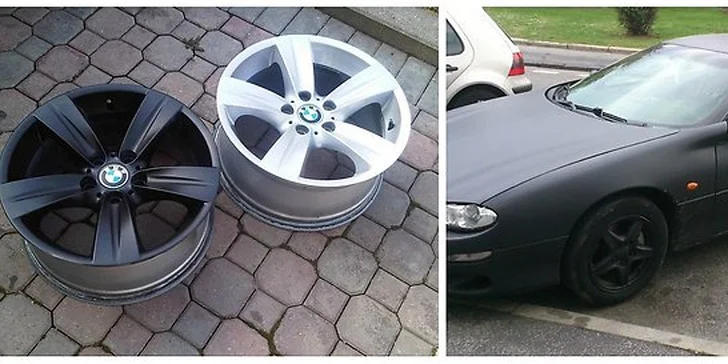 Striekanie áut alebo kolies ochranným nástrekom -   Plasti Dip® a RACER DIP®
