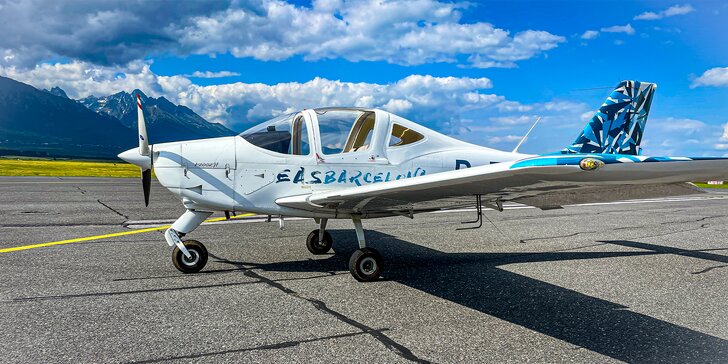 Vyhliadkové lety lietadlom TECNAM P2002JF pre 1 osobu - aj s možnosťou pilotovania!