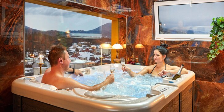 Božský súkromný relax v Rožnovských pivných kúpeľoch: romantický pobyt s polpenziou