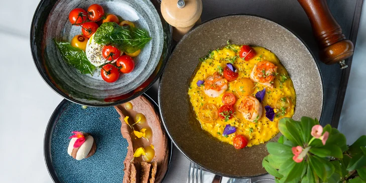 Exkluzívne trojchodové menu s krevetami či hovädzou sviečkovicou