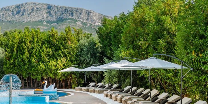 Luxusný hotel v slnečnej Dalmácii s polpenziou a neobmedzeným wellness
