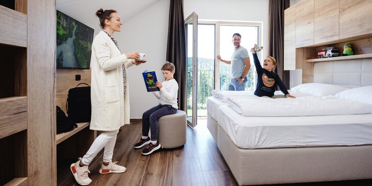 Slovinské Alpy: moderné ubytovanie pre pár aj rodinu, výlety, polpenzia aj adrenalín