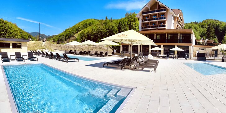 Hotel**** v srdci Slovenska pre aktívnych ľudí a rodiny: bazény, wellness a množstvo aktivít