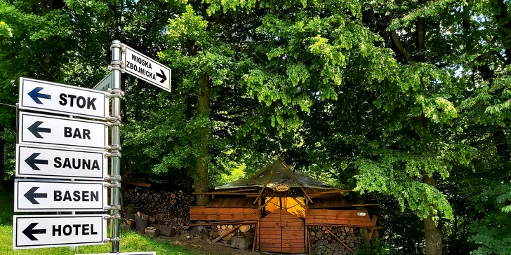Hotel obklopený horami a lesmi: dovolenka s polpenziou, neobmedzeným wellness aj spa
