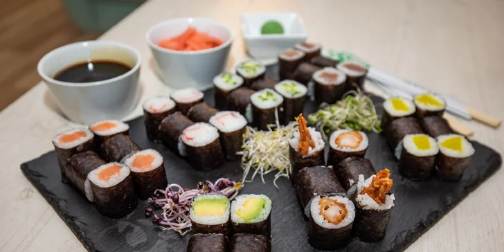 Fantastický maki sushi set s rozvozom v Žiline zdarma (až 42 kúskov!)