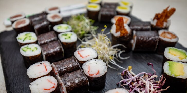 Fantastický maki sushi set s rozvozom v Žiline zdarma (až 42 kúskov!)