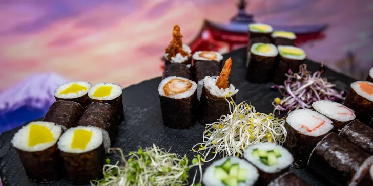 Fantastický maki sushi set s rozvozom v Žiline zdarma (až 42 kúskov!)