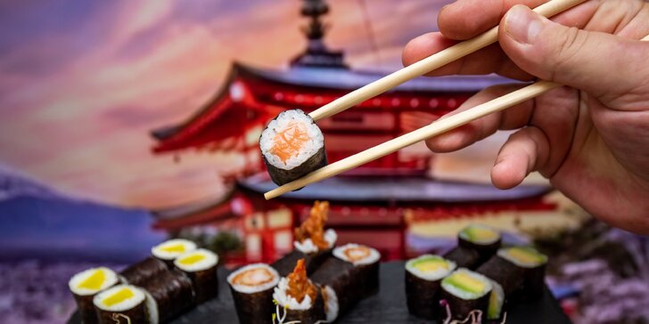 Fantastický maki sushi set s rozvozom v Žiline zdarma (až 42 kúskov!)
