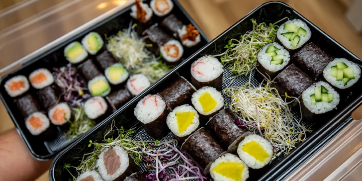Fantastický maki sushi set s rozvozom v Žiline zdarma (až 42 kúskov!)