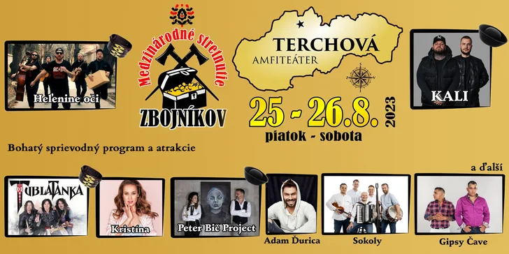 Festival Medzinárodné stretnutie zbojníkov v Terchovej 25. - 26.8.2023