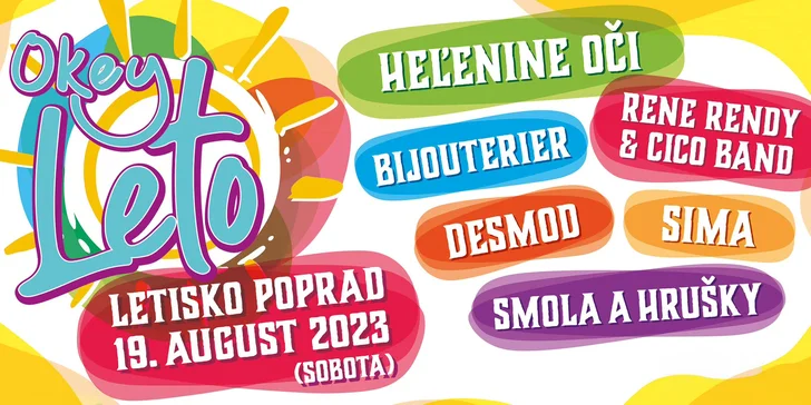 Vstupenka na hudobný festival OKEY LETO POPRAD pre 1 osobu