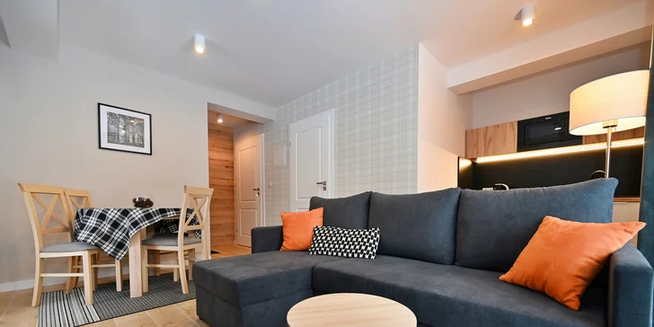 Moderné apartmány v poľských Beskydách s raňajkami a wellness