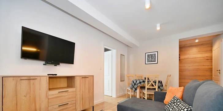 Moderné apartmány v poľských Beskydách s raňajkami a wellness