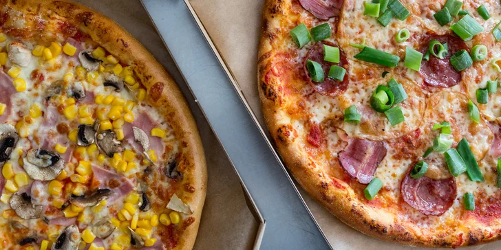 2, 3 alebo 4 pizze pečené na dreve s donáškou v rámci Košíc