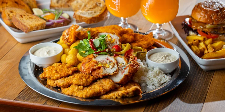 Burger, tatarák, vyprážaná misa či degustácia craftového piva