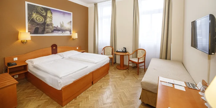 Pohodová dovolenka v Prahe: ubytovanie s raňajkami pre 2 až 4 osoby