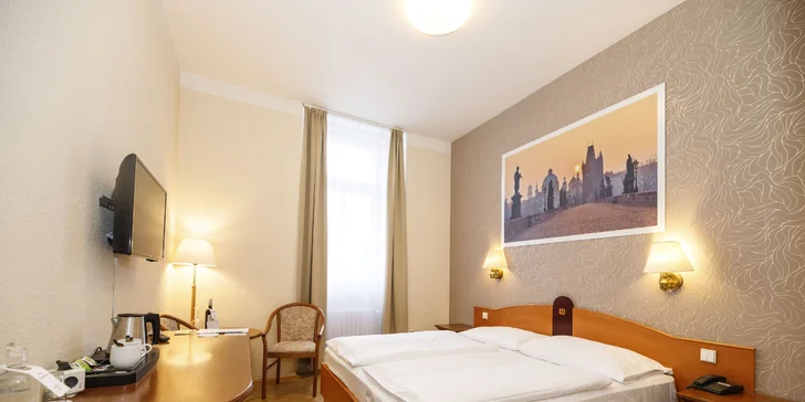Pohodová dovolenka v Prahe: ubytovanie s raňajkami pre 2 až 4 osoby