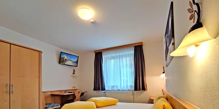 Horský hotel v blízkosti lyžiarskeho strediska Zell am See-Kaprun: polpenzia a sauna