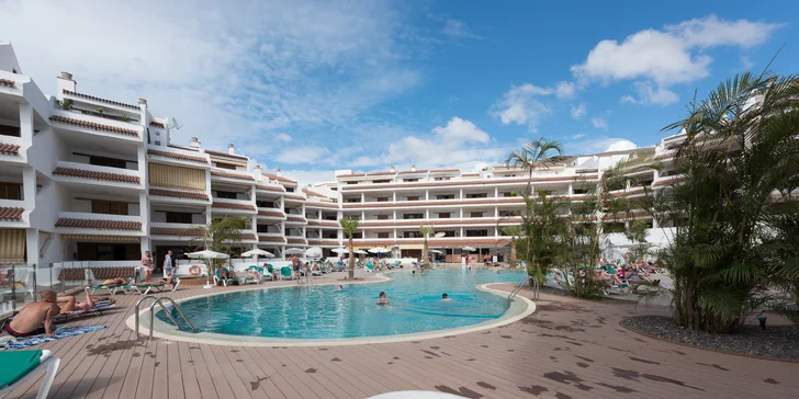 Apartmány na Tenerife: 200 m na pláž, neobmedzene bazén a vírivka