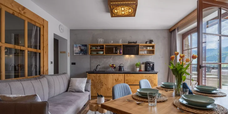 Nádherné plne vybavené apartmány v horskom štýle v Zakopanom s vonkajšou jacuzzi