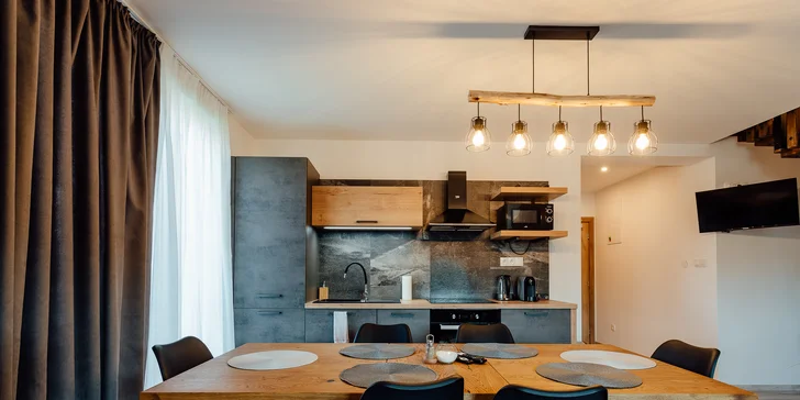 Luxusný pobyt v úplne nových apartmánoch v blízkosti Jasnej s vírivkou a wellness