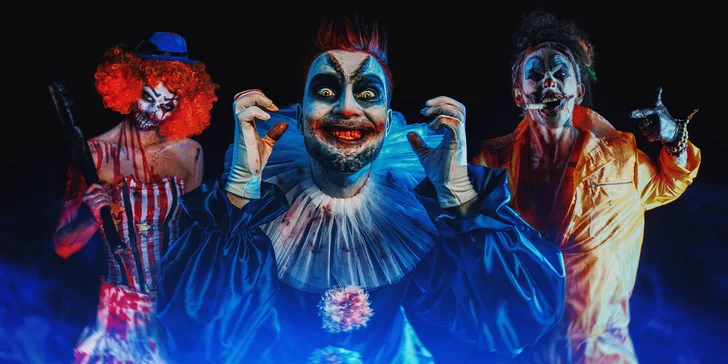 Vstup do Horror izby plnej príšer a zombie nápoj