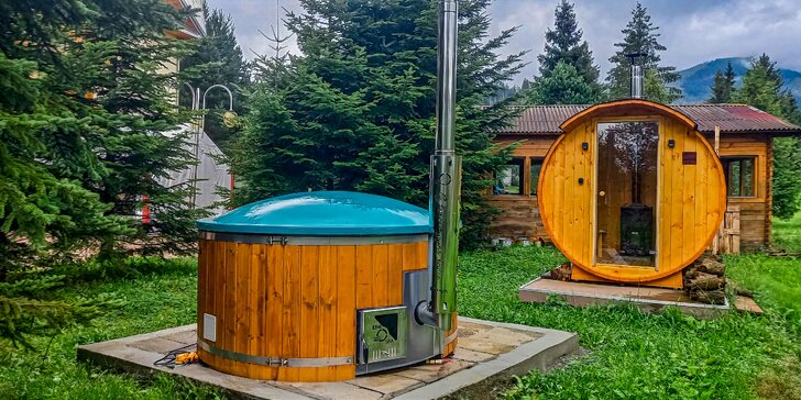 Pobyt v priestrannom štúdiu alebo apartmáne v Zuberci s exteriérovým mini wellness: v okolí hory i termálne pramene