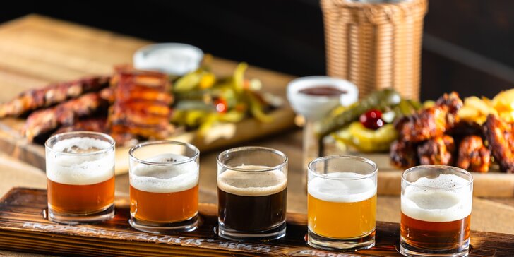 Pivovar U Ábela: Degustácia remeselných pív s pečenými rebrami či krídelkami