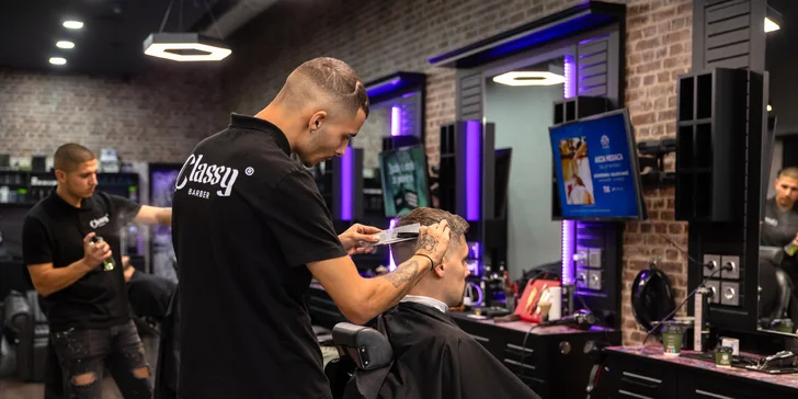 Pánsky strih s kompletným stylingom aj kombo s úpravou brady