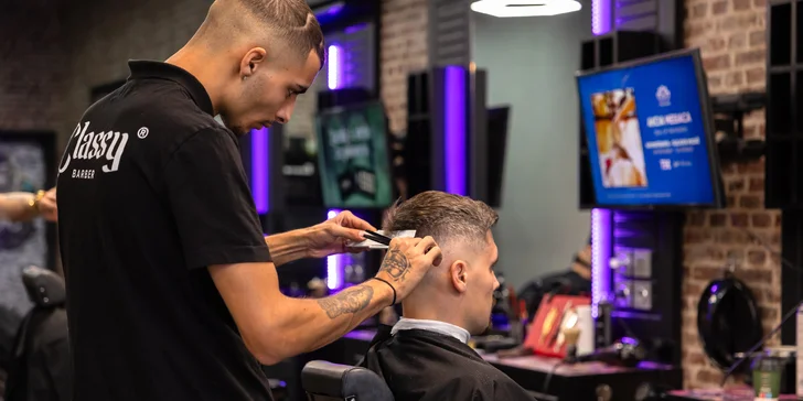 Pánsky strih s kompletným stylingom aj kombo s úpravou brady