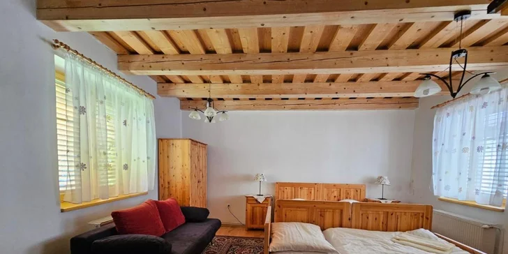 Pobyt v apartmánoch na Liptove s výhľadom na Kriváň, mini wellness a záhradou