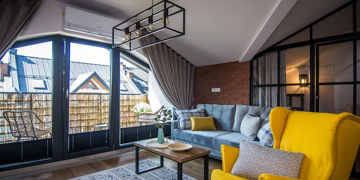 Príjemný apartmán s balkónom v centre poľského mesta Nowy Targ