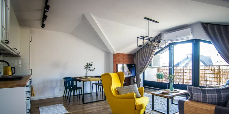 Príjemný apartmán s balkónom v centre poľského mesta Nowy Targ