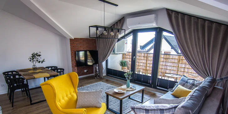 Príjemný apartmán s balkónom v centre poľského mesta Nowy Targ