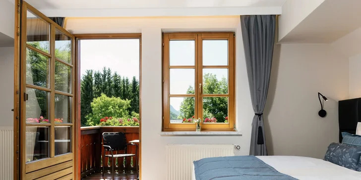 Pobyt v rakúskych Alpách: hotelové izby aj apartmány pri jazere Grundlsee, wellness a raňajky