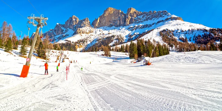 Pobyt v Dolomitoch v provincii Bolzano: 3* hotel s polpenziou aj lyžovanie na 111 km zjazdoviek