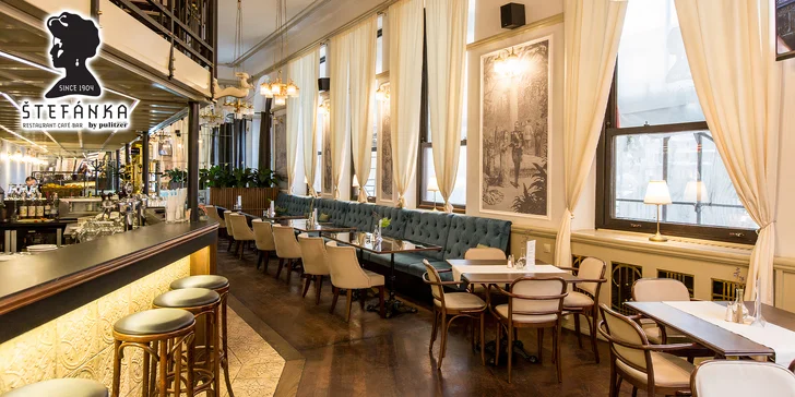 Štefánka by Pulitzer: Otvorené vouchery na konzumáciu v hodnote 50, 70 alebo 100 €