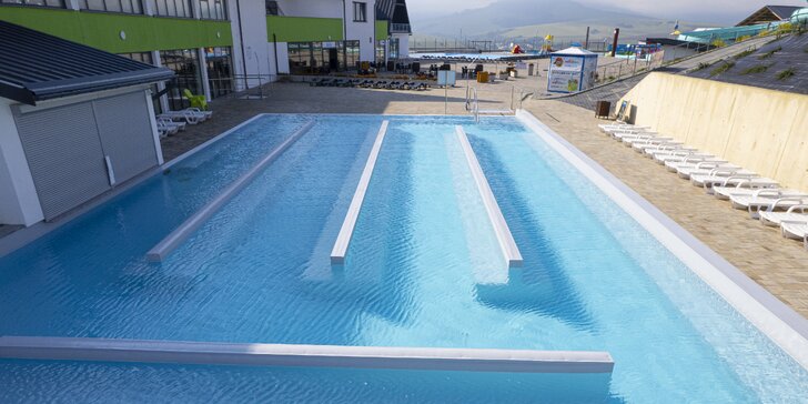 Celodenný vstup do najnovšieho termálneho Aquaparku Lipany