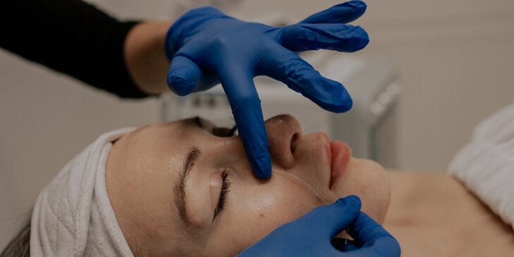 Kolagénové ošetrenie pleti s kolagénovými niťami alebo masáž tváre v Anzu Cosmetics