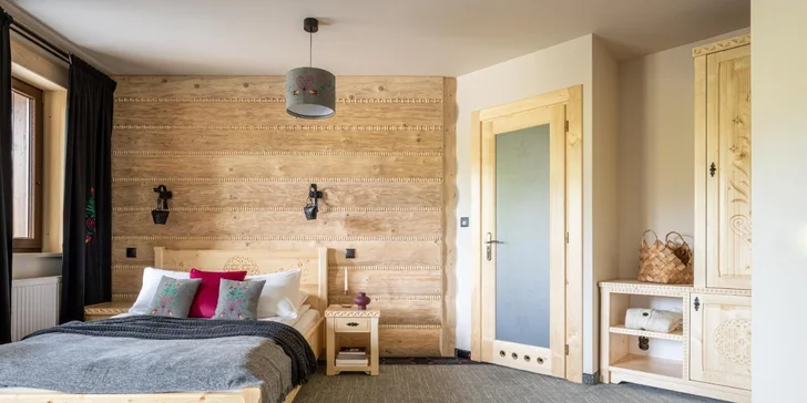Nový pôvabný hotel v tichom prostredí Zakopaného s výhľadom na Tatry a turistickými chodníkmi hneď za hotelom