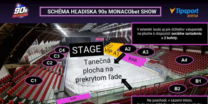 Vstupenky na 90s MONACO bet SHOW: Masterboy, Rednex, Colonia, Verona a i. + oldies party Rádia Vlna
