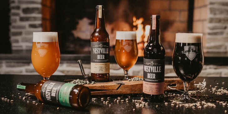 Prehliadka pivovaru s degustáciou alebo kurz varenia piva s certifikátom v Nestville Taberna