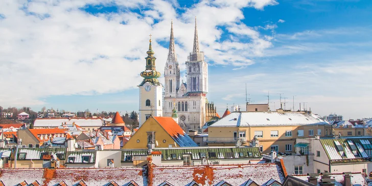 4* hotel v centre Záhrebu: raňajky alebo polpenzia aj vyhlásené adventné trhy