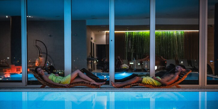 Wellness a zážitková večera v panoramatickom Pancha Skybare na 10. poschodí hotela Holiday Inn Žilina