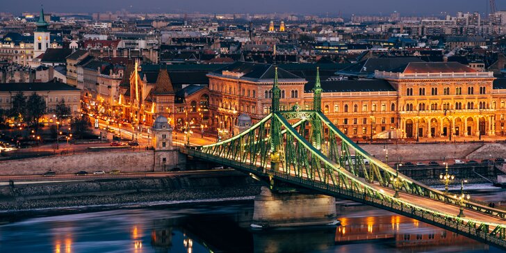 Oddych v Budapešti: 4* hotel v centre mesta, na skok od termálnych kúpeľov