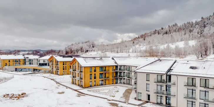 Pobyt v luxusnom rezorte v poľských Krkonošiach: jedlo a wellness aj vonkajší vyhrievaný bazén