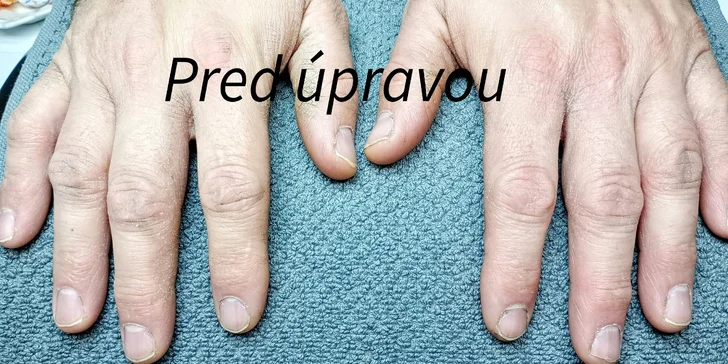 Manikúra, gél lak, gélové nechty alebo aj parafínový zábal či darčekový poukaz